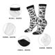 thumbnail image 5 of Balery Black White Halloween Calcetas Largas con Estampado para Hombre y Mujer – Suaves y Transpirables, Talla Única (US 5-11), 5 of 6