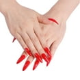 thumbnail image 4 of 1 Ensemble Faux Ongles Résistants à l'Usure Tendance Classique Différentes Couleurs Apparence Exquise Accessoires Distinctifs SM17-P63 Rouge Pur, 4 of 4