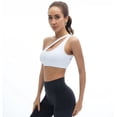thumbnail image 3 of One Shoulder Sports Bra for Women Workout Bras, 3 of 5