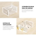 thumbnail image 3 of Cajas de Zapatos, Juego de 12 Organizadores de Almacenamiento, hasta 27.5 MX, Apilables, Plegables, Multifuncional, 3 of 5