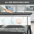 thumbnail image 4 of Baby Bassinet, HDJ Bedside Sleeper Bassinet with Storage Basket for Infant, Bedside Crib for 0-6 Months, Dark Gray, 4 of 10