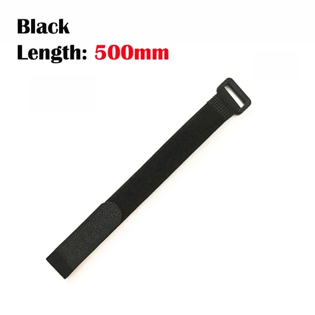 10-300 Pcs Sangles en Nylon Réutilisables à Crochet et Boucle, Ruban de Fixation Inversé Coloré, Attaches de Câble Autocollantes, Lot d'Enroulements, Attaches Fixes, Bricolage Noir x 500mm 50 Pcs