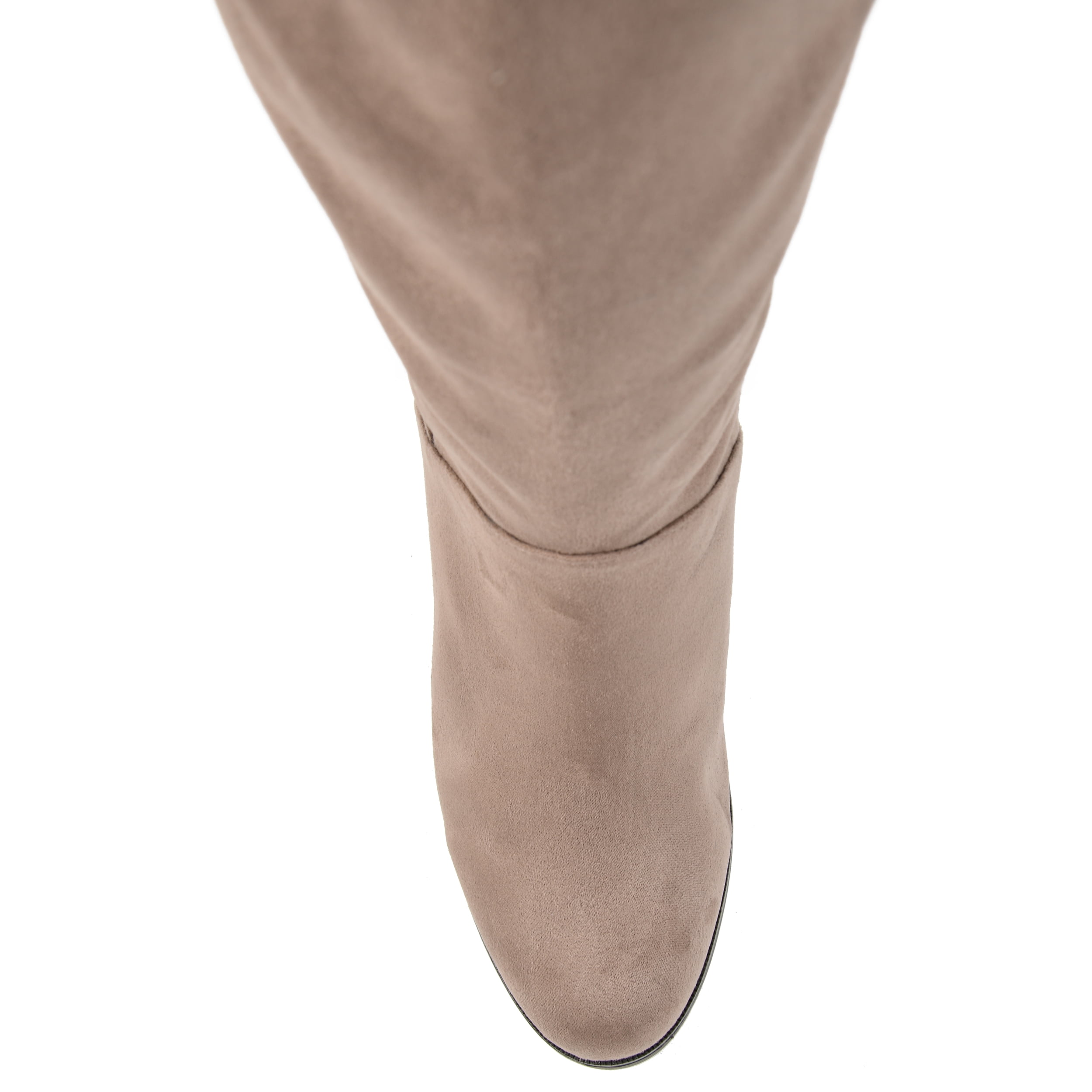 Journee Womens Leeda Extra Wide Calf Block Heel Knee High Boots