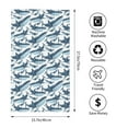 thumbnail image 2 of Fotbe Cute Shark Toalla Premium con Patrón, Toalla de Microfibra de Secado Rápido, Ligera y Altamente Absorbente (27.5x16in), Ideal para Uso Diario, 2 of 6