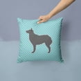thumbnail image 2 of Carolines Treasures BB3721PW1414 Croatian Sheepdog Checkerboard Blue Fabric Decorative Pillow, 2 of 4