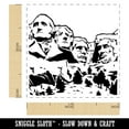 thumbnail image 2 of Mount Rushmore National Memorial Landmark United States Presidents Washington Lincoln Jefferson Roosevelt Self-Inking Rubber Stamp Ink Stamper - Purple Ink - Small 1 Inch, 2 of 7