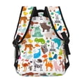 thumbnail image 5 of KLL Animals Print Casual Backpack for Men Women,Travel Casual Backpack Outdoor Activities Bag Daypack for Travel Hiking Shopping Daily, 5 of 5