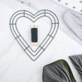 thumbnail image 4 of 1 juego de marco de alambre para corona con forma de corazón, aro de metal para manualidades, base para guirnalda, aro para guirnaldas de primavera, arreglos florales de 30 cm., 4 of 5