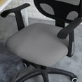 thumbnail image 3 of Koreshion Office Chair Cover Water Resistant Stretch Jacquard Elastic Covers 2 Piece for Desk Computer Chair Slipcover Stretchable Gray, 3 of 7