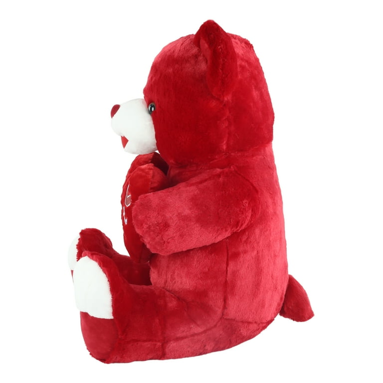 Red colour best sale big teddy bear