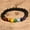 Glossy Black, variant on Unisex Yoga Chakra Bracelet - 7 Color Natural Stone Beaded Bracelet