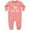 Mauve, variant on Goat Girl Farm Animal Baby Fleece Romper