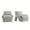 Beige, variant on Verandah Accent Chairs with Solid Wood Base in Beige- Set of 2