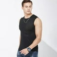 thumbnail image 2 of JLFKNG Tank Tops Men Breathable Ice Silk Tank Tops For Men Breathable Loose Fit Crew Neck Gym Fitness Sports Sleeveless T-Shirts Comfy Mens Clothes, 2 of 4