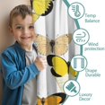 thumbnail image 3 of Blackout Kids Curtains,Yellow Butterfly Pattern Childrens Insulated Curtains Set Of 2,Bedroom Essentials,Toddler Room Decor 42"x63", 3 of 5
