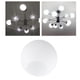 thumbnail image 4 of Globo moderno Lámpara colgante Lámpara colgante Colgante Pantalla Blanco lechoso D15cm Gloria Pantalla de luz de techo, 4 of 9
