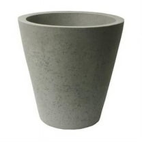 Algreen Products 89806 16.5 x 16 in. Crete Self Watering Planter - Concrete Texture - Taupestone