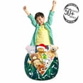 thumbnail image 3 of Philodendron Storage Toy Bag Chair, Exotic Leaf Perennial Australian Local Plants Beach Foliage, Stuffed Animal Organizer Washable Bag, Large Size, Hunter Green and Petrol Blue, by Ambesonne, 3 of 3