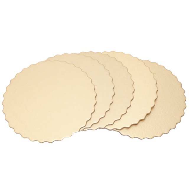 10 Pcs Planches à Gâteau Rondes à Motif Double Face pour Mariage Fête d'Anniversaire