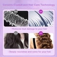 thumbnail image 4 of Professional Automatic Hair Curling Iron, 4 Temperature Settings, Ceramic Rotating Wand with Negative Ion Technology (Off-White), 4 of 14