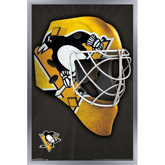 NHL Pittsburgh Penguins - Mask 16 Wall Poster, 14.725" x 22.375", Framed