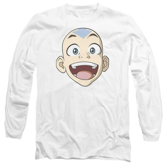 Avatar The Last Airbender Big Aang Face Unisex Adult Long-Sleeve T Shirt