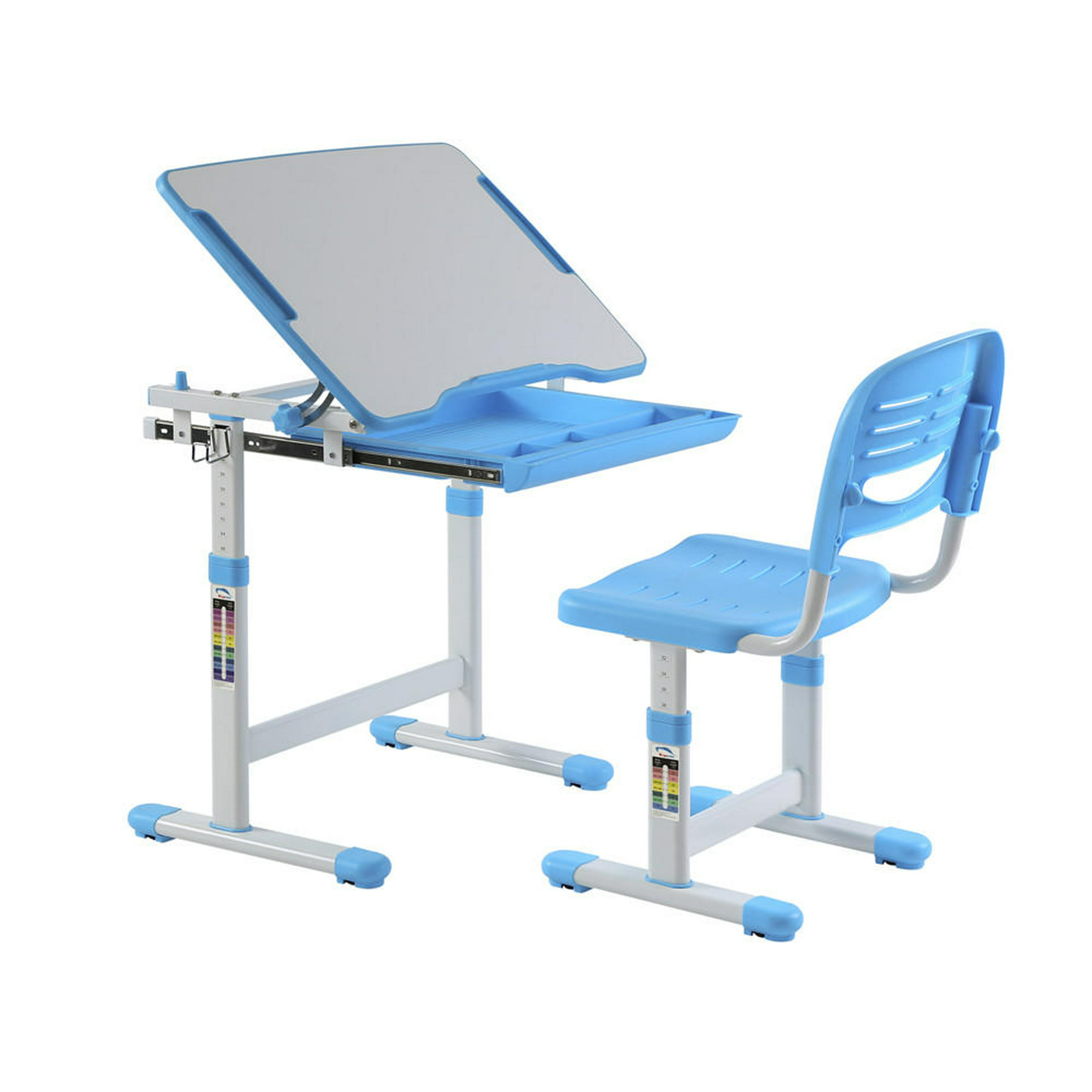 Primecables Kids Desk Chair Set Multifunctional Student Study