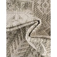 thumbnail image 3 of Unique Loom Outdoor Aztec Collection Area Rug - Chalca (5' 3" x 7' 10" Rectangle Light Gray/Ivory), 3 of 6