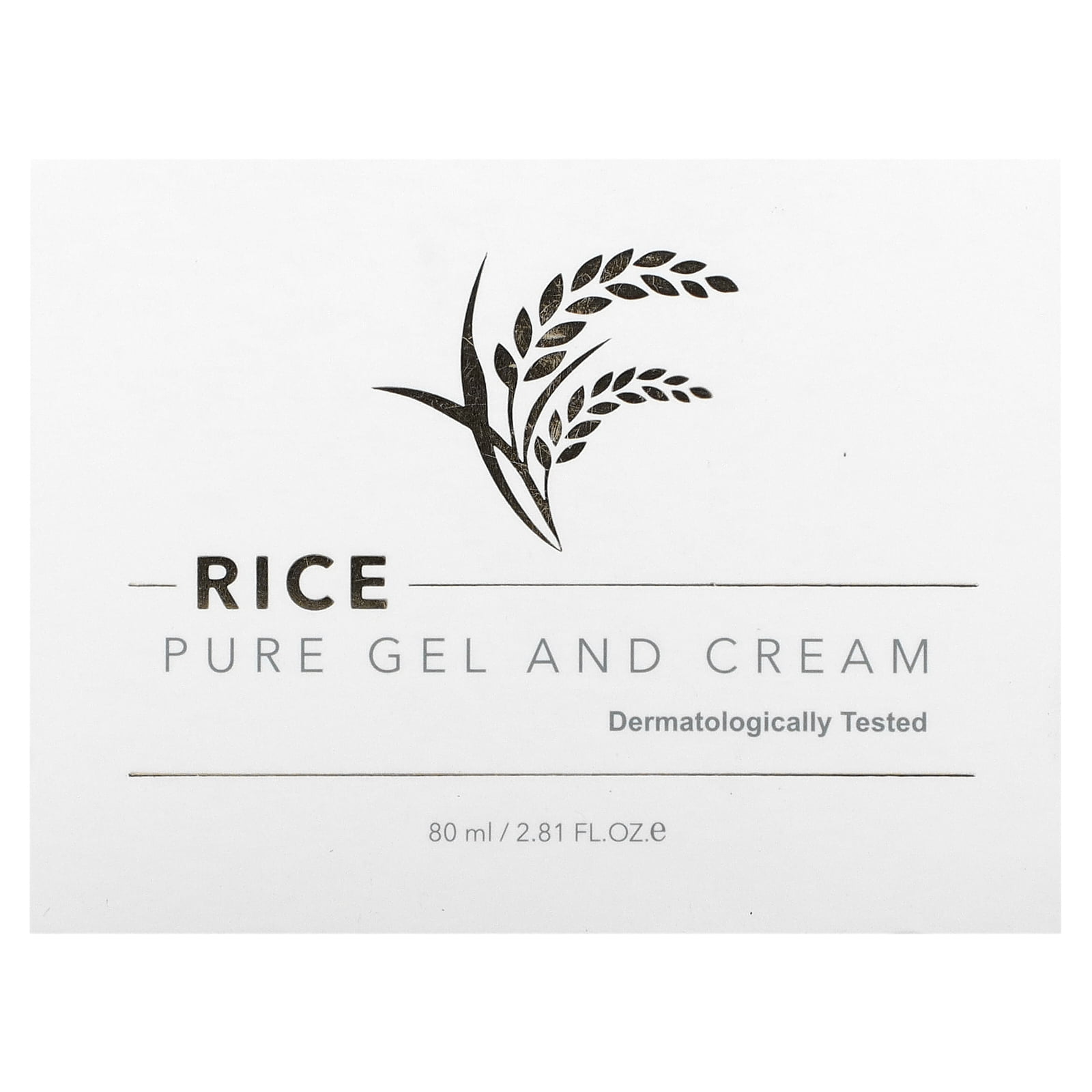 THANK YOU FARMER Rice Pure Gel and Cream 80ml (2.81 Fl Oz), Face Moisturizer for dry skin