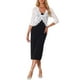 thumbnail image 2 of Chal de Encaje Floral para Mujeres, Manga 3/4, Formal, Elegante, Cárdigan Bolero XS Blanco, 2 of 6