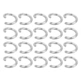 thumbnail image 1 of Unique Bargains 50Pcs Open Jump Rings, 10mm Stainless Steel O Rings, Split Rings Circle Clasp Connecting Rings, Silver, 1 of 7