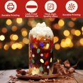 thumbnail image 4 of Color Changing Christmas Cup, Cute Color Changing Glass Cup, Bamboo Leakproof Lid & Steel Straw, Reusable Travel Mug for Iced Coffee, Smoothie, Cocktail, Xmas Party Decoration Gift Tumbler(380ML),#A, 4 of 6