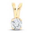 thumbnail image 2 of Pendentif Solitaire Diamant Rond en Or Jaune 14kt pour Femmes 1/2 Cttw, 2 of 2