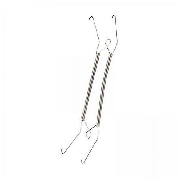 4x Colgador de Placas para Placa de Pared, Soporte de Gancho de Resorte, Decoración Duradera para El Hogar, Perchas de Acero Inoxidable para Platos , 4 piezas
