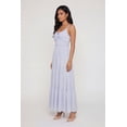 thumbnail image 2 of Women's Gauze Knit Keyhole Detail Side Slit Tiered Midi Dress, 2 of 3