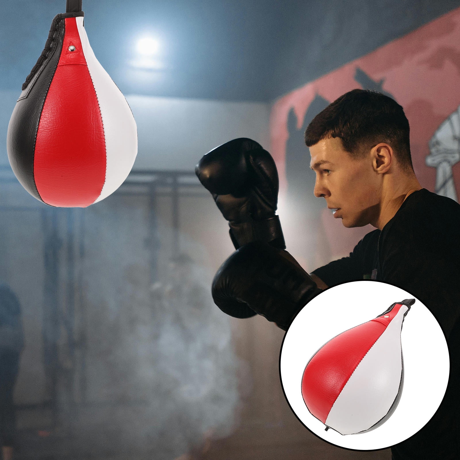 Hemoton 2-Pack Professional Set for Daily Training, Portable Suspended for Home Boxing Workout