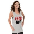 thumbnail image 3 of Fear Not Paint Splatter Christian Plus Size Graphic Tank Top Brisco Brands 3X, 3 of 5