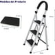 thumbnail image 2 of Escalera Plegable Multifuncional Bluelander, Tubular 3 Peldaños, Antideslizante, Blanco, 2 of 5