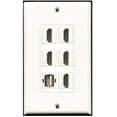 thumbnail image 1 of Ultra Spec Cables 5 Port HDMI 1 USB A-A Wall Plate DecorZ, 1 of 1