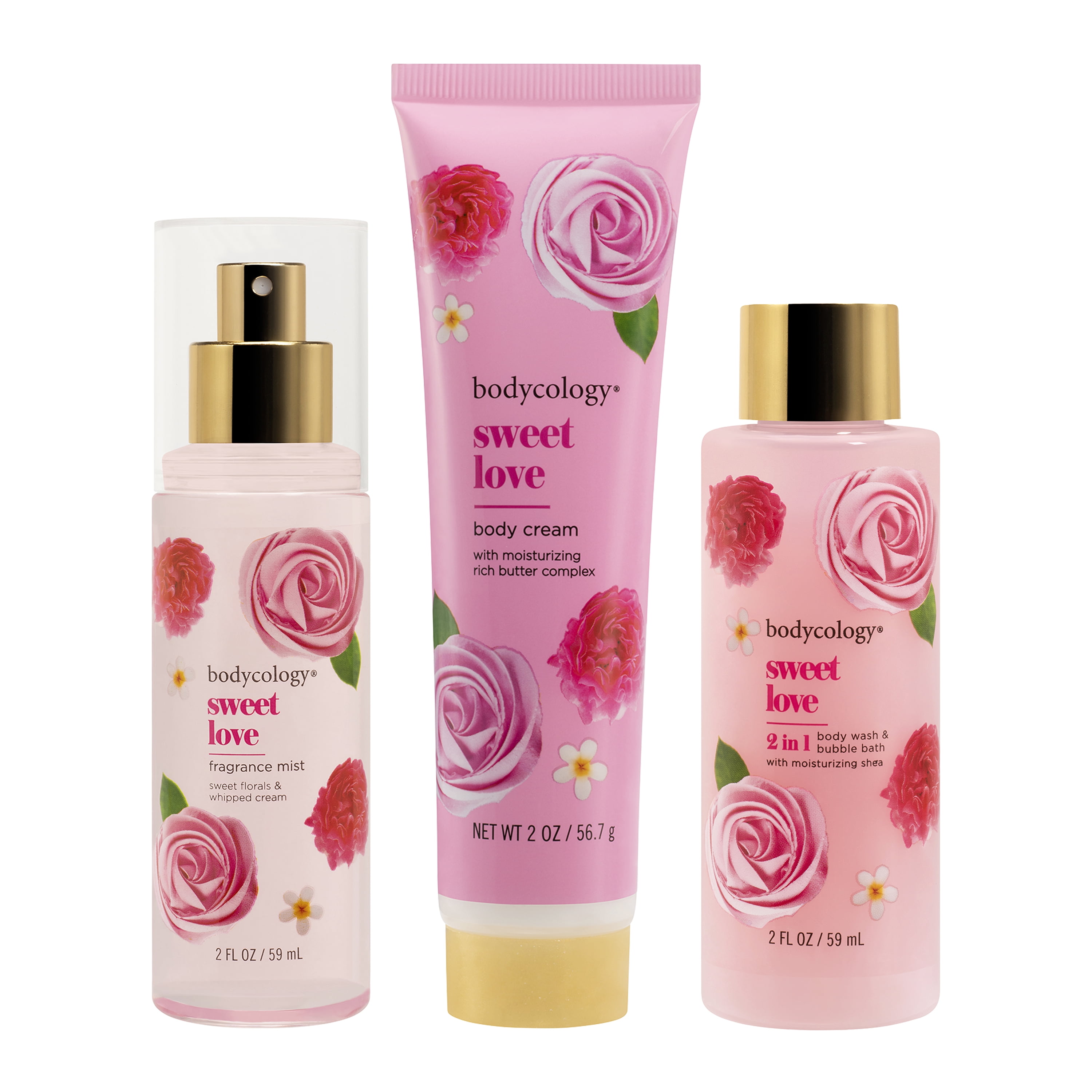Bodycology Sweet Love Body Care Gift Set, 3 Piece