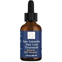 Pomberries Saw Palmetto Hair Oil, Thickening, Moisturizing OIl with Pumpkin Seed, Rosemary, Tea Tree, Peppermint, Lavender, 1 fl oz Made in USA