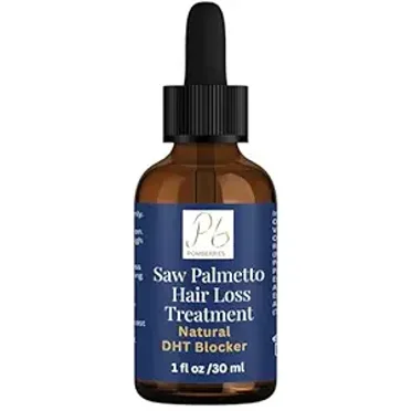 Pomberries Saw Palmetto Hair Oil for Growth, Thickening, Moisturizing with Pumpkin Seed, Rosemary, Tea Tree, Peppermint, Lavender, for Healthy Hair Growth, Reduce Hair Loss