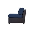thumbnail image 3 of TKC Barbados Armless Patio Chair in Navy, 3 of 6