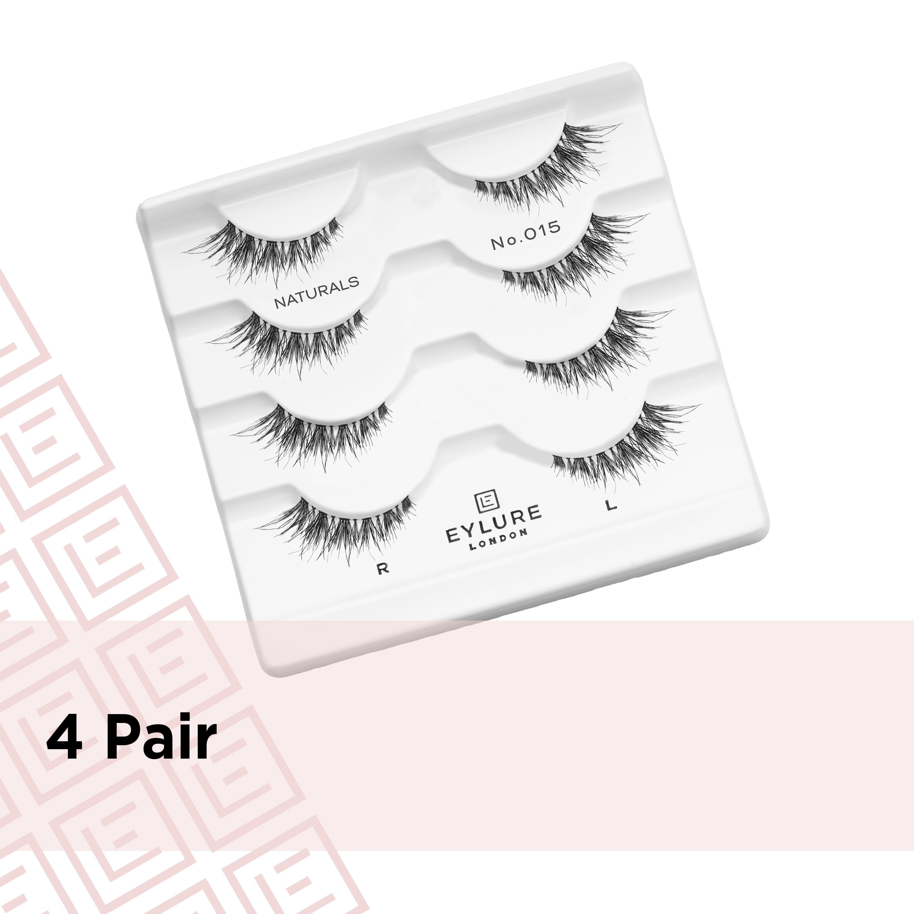 Eylure 3/4 Length Light & Wispy No. 015 Eyelashes, Multipack