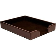 Dacasso Dark Brown Bonded Leather Letter Tray