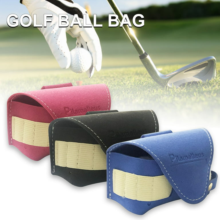 UDIYO Mini Golf Ball Tee Bag Wear-resistant Shoe Shape Waist Golf Bag With  Buckle for Golf Lover 