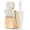 White, variant on CAROTE 15-Piece Premium Kitchen Knife Set, White Ceramic-Coated Blades with Stylish Wooden Block