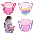 thumbnail image 1 of Asija Baby Girl - Alfombra de juego para gatear, mochila, accesorios para muñecas, parte delantera y trasera, hecha a mano, con correas para muñecas de 15 a 18 pulgadas, multicolor, 1 of 8