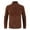 Coffee, variant on Sweater for Men Mock Neck Soft Fuzzy Knit Sweater Solid Long Rib Cuff Sleeve Warm Thick Sweater Casual Basic Comfy Blouse for Fall Winter Versatile Cold Weather Layering Wear