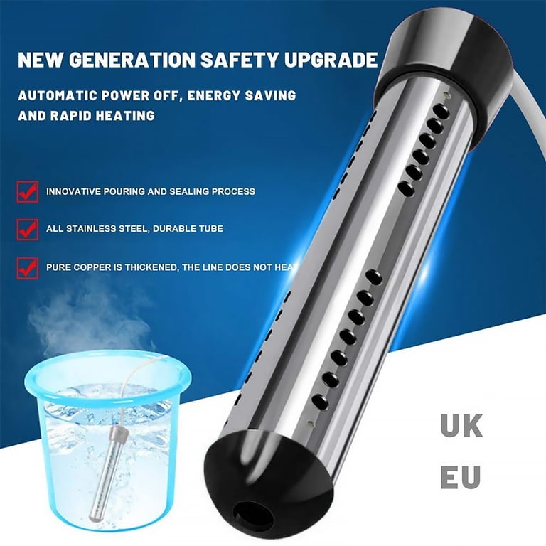 Electric Water Heater Portable Bathtub Bucket Heat Stick (3000W Black UK) -  Walmart.com